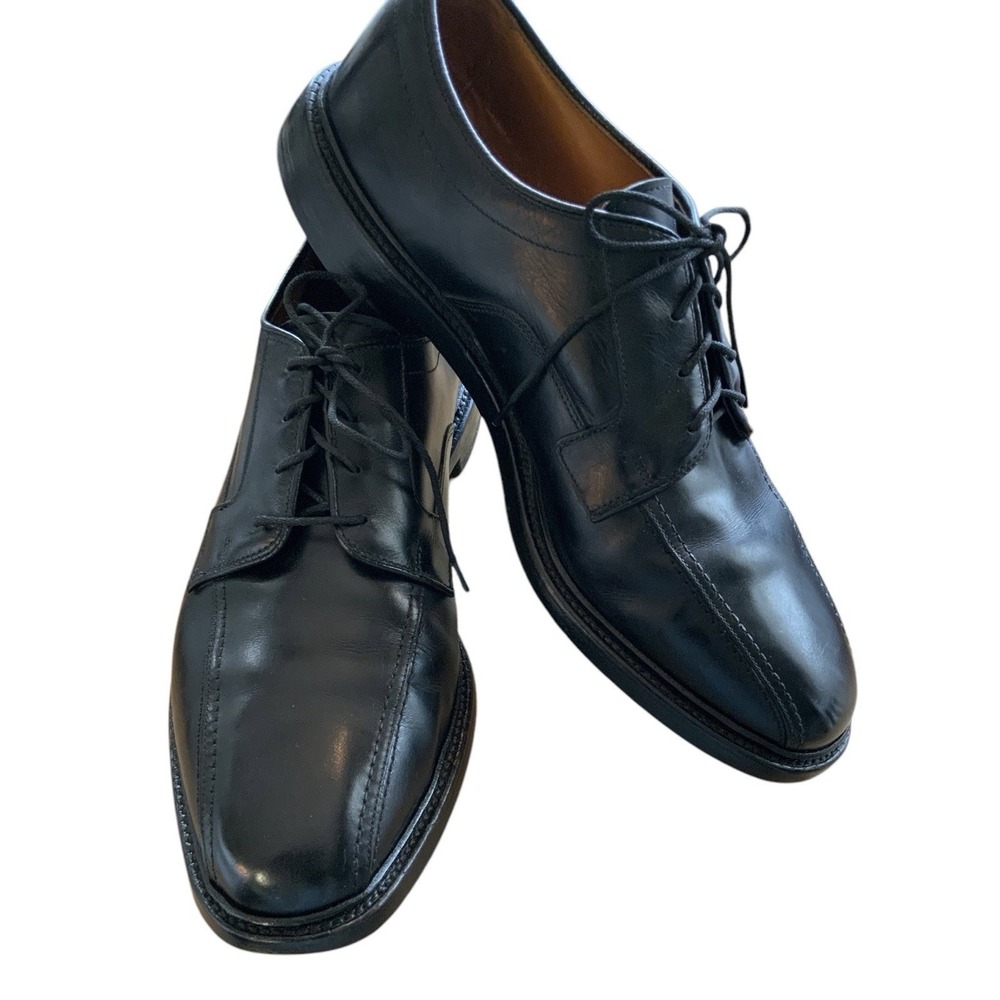 Allen Edmonds Hillcrest 5904 Black Leather Oxford Dress Shoes Men's Sz 11D Italy